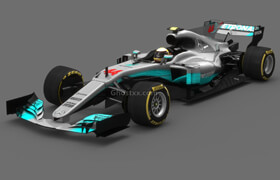 Mercedes AMG F1 W08 EQ - 3d model