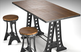A Frame dining table