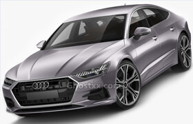 Turbosquid - Audi A7 Sportback 2018 - 3D model