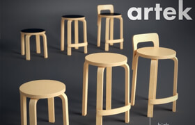 artek stool and high chair