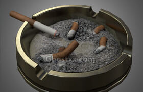 Cgtrader - Art Deco Ashtray