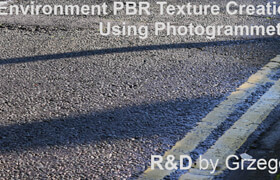 Guide for environment PBR texture creation using photogrammetry