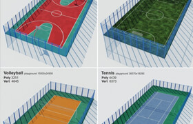 A set of sports fields - Set sport playground