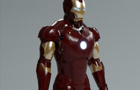 Iron Man Mark 3 high res - No materials (FBX)