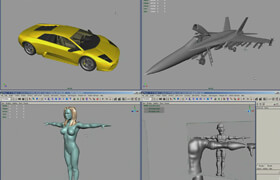 3DBuzz - Maya Advanced Modeling VOL 1-4