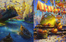 Skillshare - Digital Painting 1, 2 & 3 by Marco Bucci