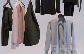 Men&#39;s suit on a hanger