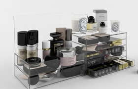 Set of cosmetics, MUJI drawers