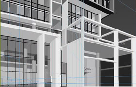 revit关联导入一个高层公寓的快速材质赋予和白模灯光测试