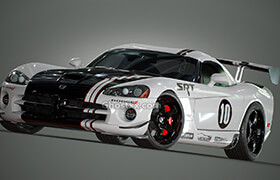 ArtStation - Dodge Viper SRT10 ACR edition 3