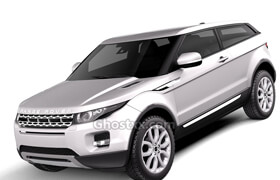 TurboSquid - Range Rover Evoque 3-door 2012-2015 white - 799948