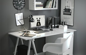 Desk in the Scandinavian style