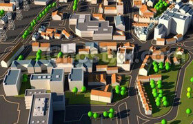 Cubebrush - 3D City Map - 3dmodel