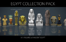 Cubebrush - 3d Egypt Collection Pack - 3dmodel