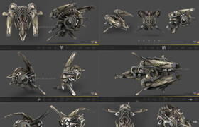 Cubebrush - 10 Drone SciFi Pack - 3dmodel