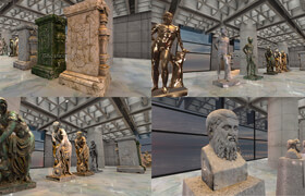 Cubebrush - Greek - Roman Sculptures for Unity 3D