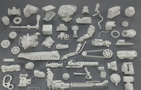 Cubebrush - Kit bash(57 pieces) - collection-19 - 3dmodel