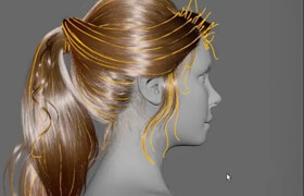 The Gnomon Workshop - Creating a Female Hairstyle for Production with Maya XGen with Bruno Tornisielo