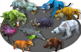 Cubebrush - Animal Cartoon Monster Collection 01 Animated - 3dmodel