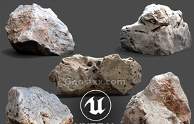 Cubebrush - UE4 Photogrammetry 3D Scan Stone Pack VOL 1 - ue4