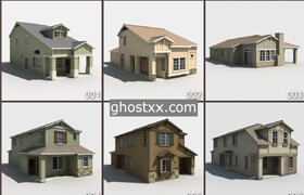 DigitalXModels - 3D Model Collection - Volume 28 Houses-01