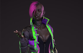 ArtStation - Cyberpunk skater - 3dmodel