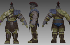 Cubebrush - Hulk Vol 3 Texturing and Painting in Zbrush