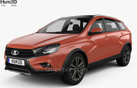 Hum3D - VAZ Lada Vesta Cross 2015 - 3dmodel