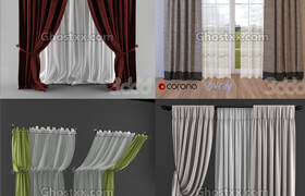 3dsky - Curtain - 窗帘模型