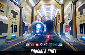 【正版】 Houdini+Unity大型游戏场景程序化建模流程《独立游戏制作》