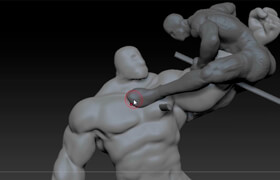 Skillshare - Thanos Vs Deadpool Vol. 1- 3D Sketch - Course Zbrush Fight for Lady Death - Mauricio García Arias