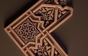 Arabic decor (corner element)