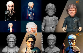 Cgtrader - Game of Thrones people 3d print models