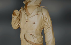 Creating a Trench coat using Marvelous Designer and ZBrush