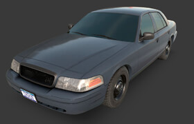 Cubebrush - Generic Sedan - 3dmodel