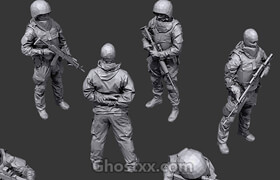 Cubebrush - Lowpoly Special Forces Pack