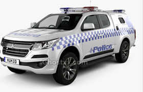 Hum3D - Holden Colorado Space Cab Divisional Van 2018