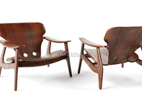 3D Chair Cadeira De Sérgio Rodrigues Yura Savitskyi