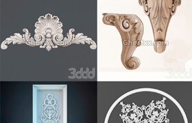 3dsky - Decorative plaster - 雕花角线模型P7