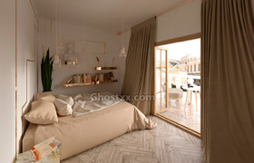 3D Model Bedroom  Anastasiia Albert