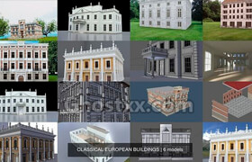 Cgtrader - CLASSICAL EUROPEAN BUILDINGS 3D Model Collection