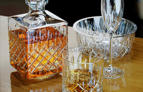 CRYSTAL WHISKEY SET