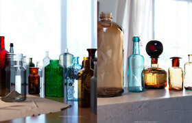 3D Models Color Bottles  Nikolay Shevchenko