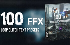 motion array - 100 loop glitch text presets 158751 - AE