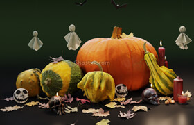 Halloween Pumpkins Set