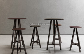 MODEL Disco Stools & Table  Ahmad Alagmi