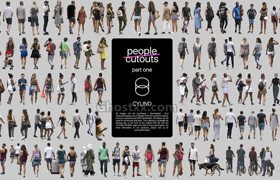 People Cutout Cylind Studio