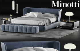 Minotti creed bed