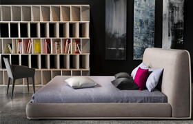 Bonaldo Amos alto bed