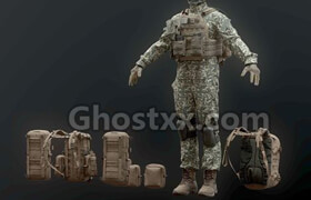 Cgtrader - SOLDIER complete Pack 3D model